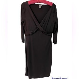 NWWT Ann Taylor Dark Blue Classic Form Fitting Dress prettier on than on hanger!